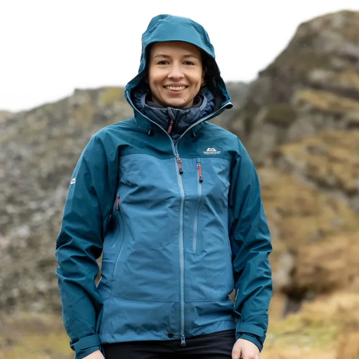 Waterproof Jackets-Mountain Equipment Womens Makalu Jacket - Stellar-Majolica