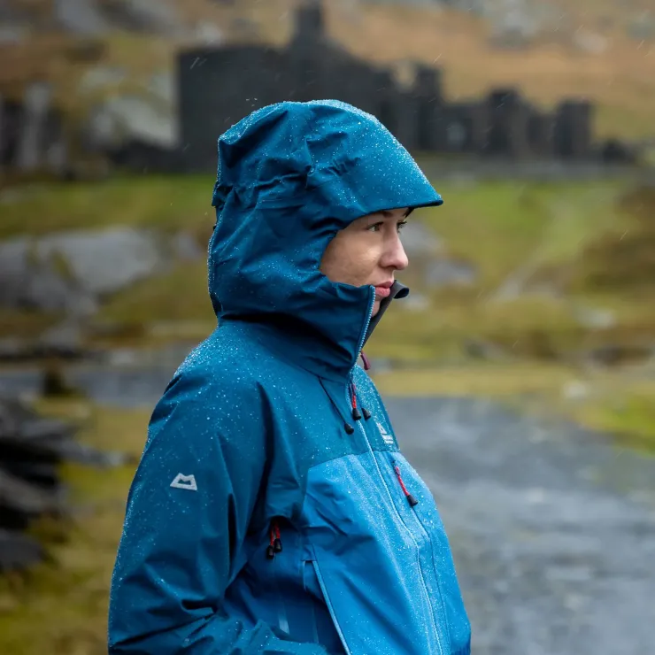 Waterproof Jackets-Mountain Equipment Womens Makalu Jacket - Stellar-Majolica