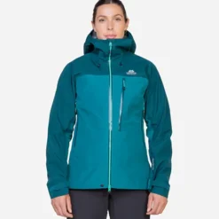 Waterproof Jackets-Mountain Equipment Womens Makalu Jacket - Stellar-Majolica