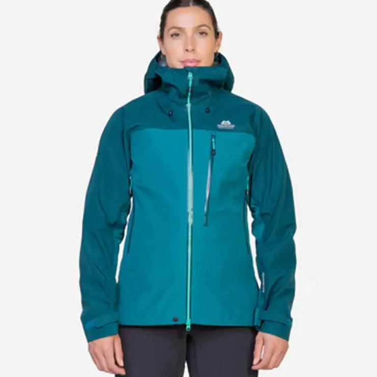 Waterproof Jackets-Mountain Equipment Womens Makalu Jacket - Majolica-Capsicum
