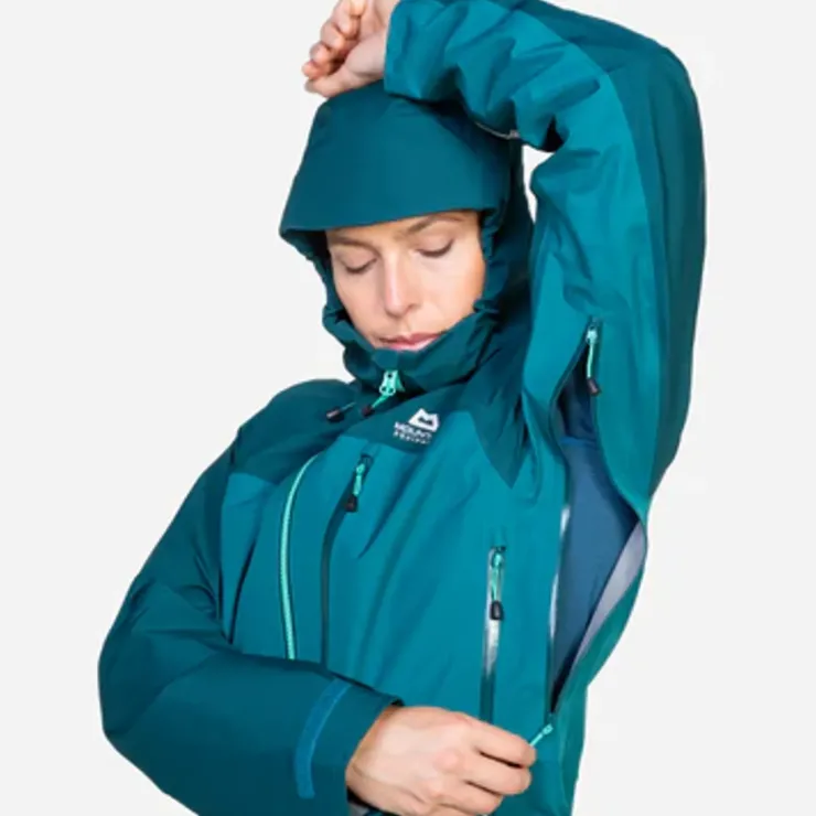 Waterproof Jackets-Mountain Equipment Womens Makalu Jacket - Amethyst-Medieval
