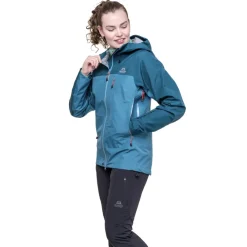 Waterproof Jackets-Mountain Equipment Womens Makalu Jacket - Topaz-Majolica