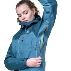 Waterproof Jackets-Mountain Equipment Womens Makalu Jacket - Topaz-Majolica