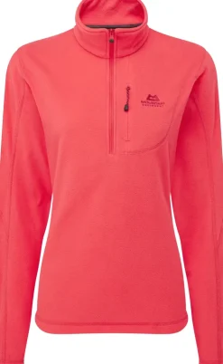 Fleece & Mid Layer-Mountain Equipment Womens Micro Zip-T Fleece - Hibiscus