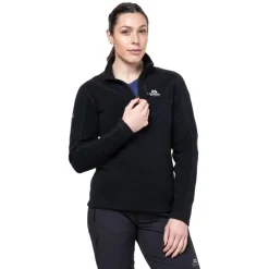 Fleece & Mid Layer-Mountain Equipment Womens Micro Zip-T Fleece - Black