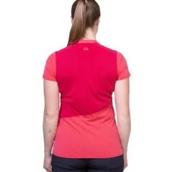 T-Shirts & Baselayers-Mountain Equipment Womens Nava SS Zip T - Vivid-Clematis
