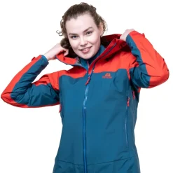 Waterproof Jackets-Mountain Equipment Womens Odyssey Jacket - Majolica-Chili
