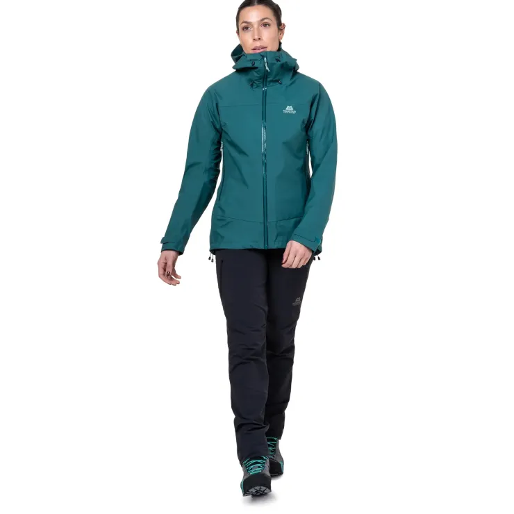 Waterproof Jackets-Mountain Equipment Womens Odyssey Jacket - Deep Teal