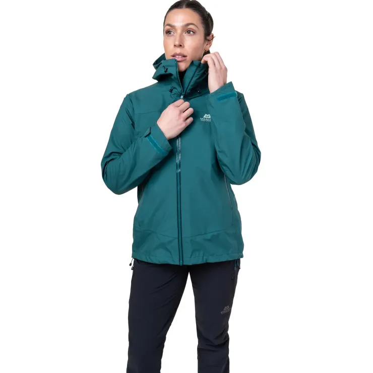 Waterproof Jackets-Mountain Equipment Womens Odyssey Jacket - Deep Teal
