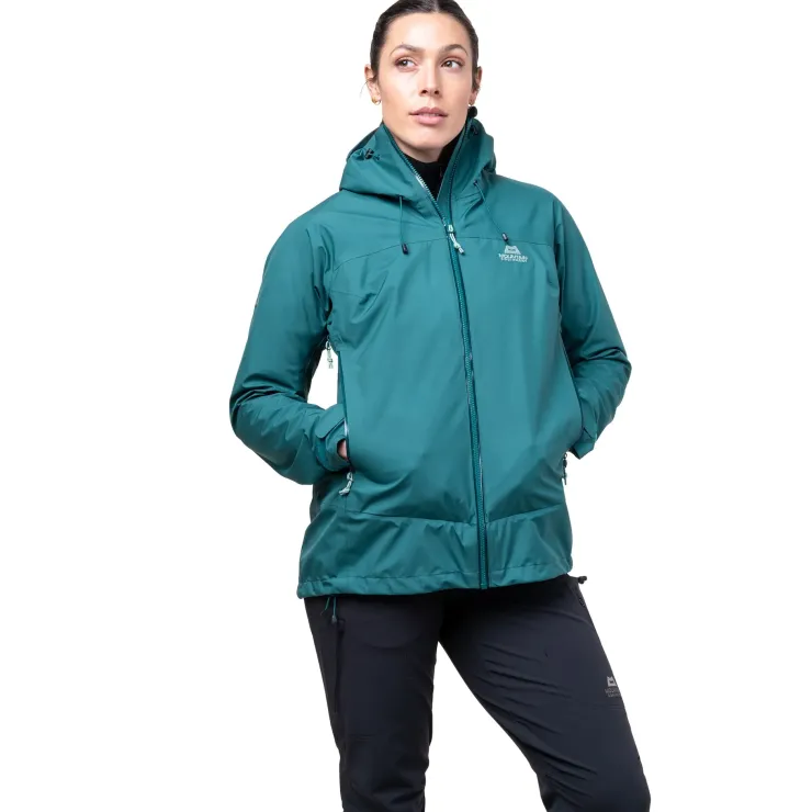 Waterproof Jackets-Mountain Equipment Womens Odyssey Jacket - Deep Teal