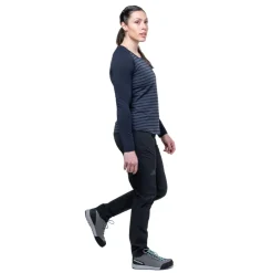 T-Shirts & Baselayers-Mountain Equipment Womens Redline LS Tee - Cosmos Stripe-Cosmos
