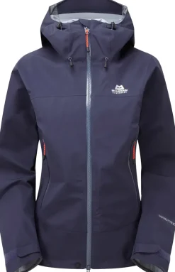 Waterproof Jackets-Mountain Equipment Womens Rupal Jacket - Skyglow