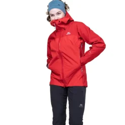 Waterproof Jackets-Mountain Equipment Womens Saltoro Jacket - Imperial Red-Crimson