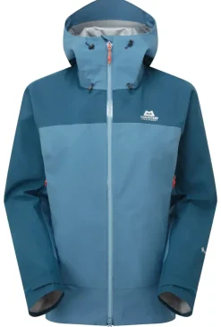 Waterproof Jackets-Mountain Equipment Womens Saltoro Jacket - Stellar-Majolica