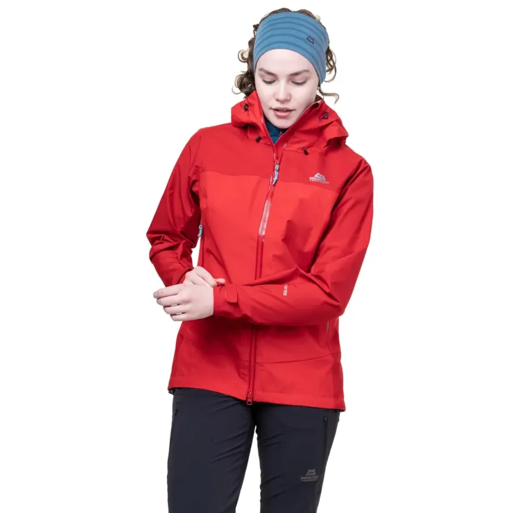 Waterproof Jackets-Mountain Equipment Womens Saltoro Jacket - Stellar-Majolica