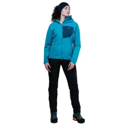 Softshell Jackets-Mountain Equipment Womens Squall Hooded Jacket - Topaz-Majolica