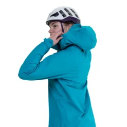 Softshell Jackets-Mountain Equipment Womens Squall Hooded Jacket - Topaz-Majolica