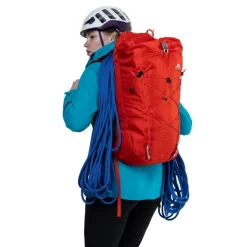Softshell Jackets-Mountain Equipment Womens Squall Hooded Jacket - Chili Red-Merlot
