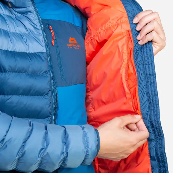 Insulated Jackets-Mountain Equipment Womens Superflux Jacket - Chili Red-Merlot
