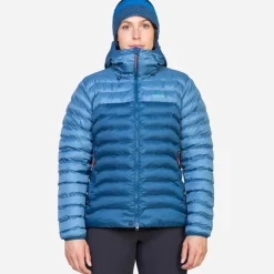 Insulated Jackets-Mountain Equipment Womens Superflux Jacket - Comos-Porcelain Lining