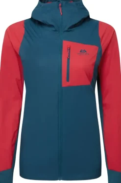 Fleece & Mid Layer-Mountain Equipment Womens Switch Pro Hooded Jacket - Majolica-Capsicum