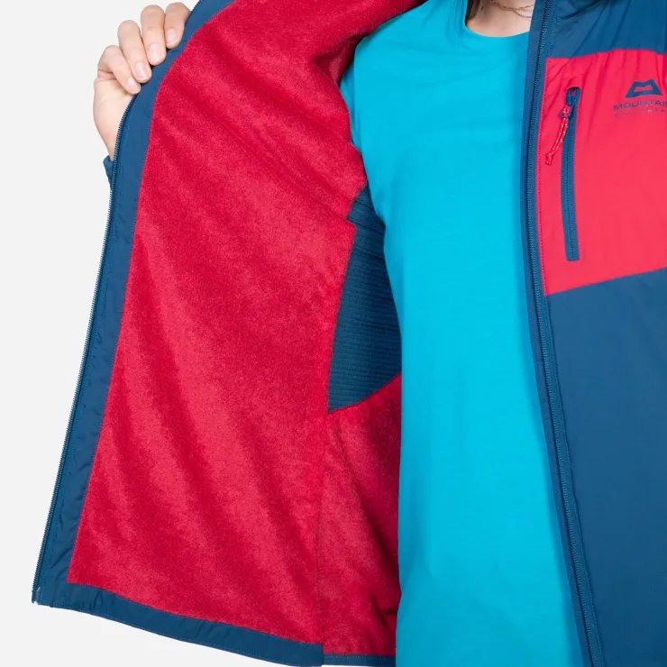 Fleece & Mid Layer-Mountain Equipment Womens Switch Pro Hooded Jacket - Majolica-Capsicum