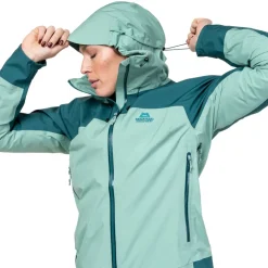 Waterproof Jackets-Mountain Equipment Womens Tacul Jacket - Lichen-DeepTeal