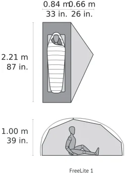 Backpacking & Lightweight Tents-MSR FreeLite 1 Tent - Green