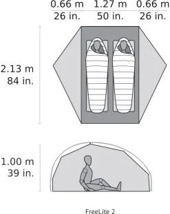 Backpacking & Lightweight Tents-MSR Freelite 2 Tent - Tan