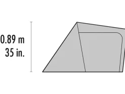 Extensions & Canopies-MSR Gear Shed for Elixir and Hubba Tents - Gray