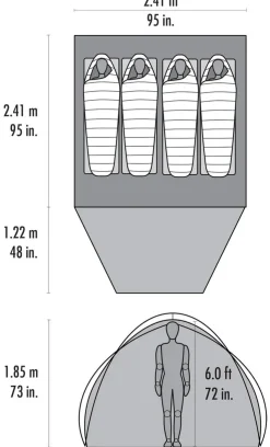 Backpacking & Lightweight Tents-MSR Habitude 4 Tent
