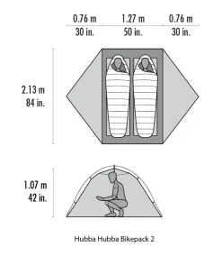 Backpacking & Lightweight Tents-MSR Hubba Hubba Bikepack 2 Tent