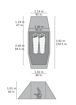 Backpacking & Lightweight Tents-MSR Tindheim 2 Tent