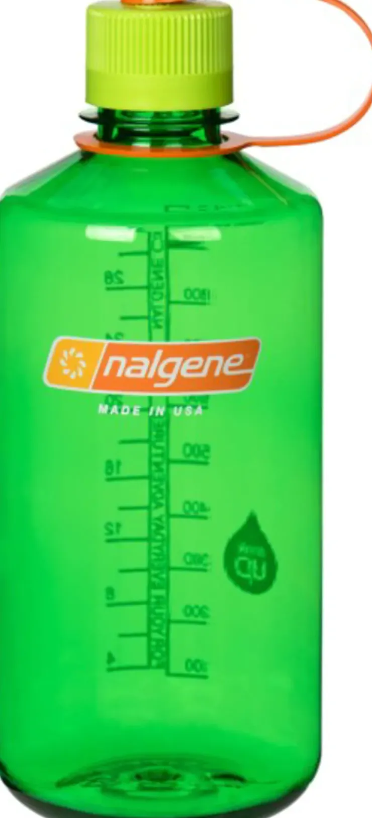 Water Bottles-Nalgene Sustain Narrow Mouth Water Bottle - 1L - Melon Ball