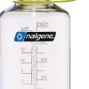 Water Bottles-Nalgene Tritan Sustain Narrow Mouth Bottle - 0.5L - Clear-Green Cap