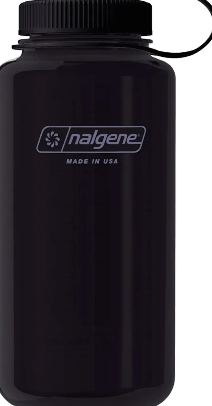 Water Bottles-Nalgene Tritan Sustain Wide Mouth Bottle - 1L - Odyssey Gray