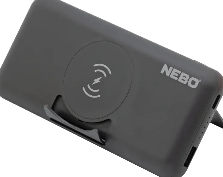 Power Banks And Solar Chargers-Nebo 10K Powerbank with Kickstand and Wireless charger