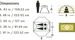 Backpacking & Lightweight Tents-Nemo Dagger Ridge OSMO 2P Tent