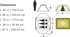 Backpacking & Lightweight Tents-Nemo Dagger Ridge OSMO 3P Tent