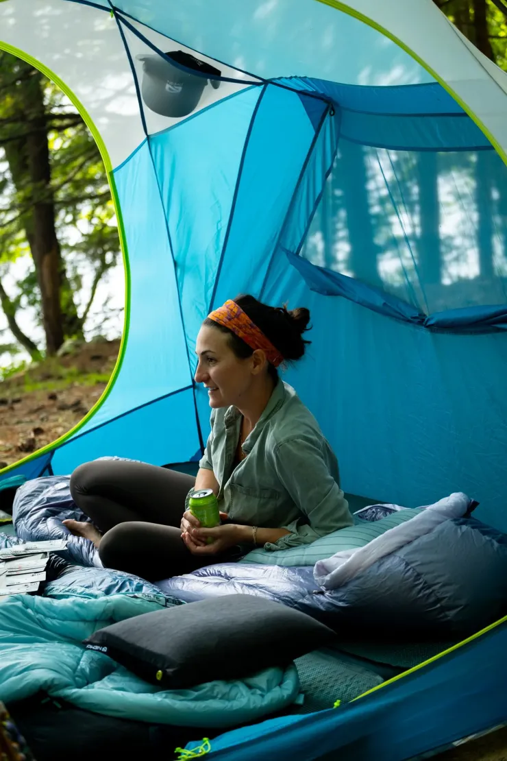Sleep Accessories-Nemo Fillo Camping Pillow - Black Pearl-Birch Bud