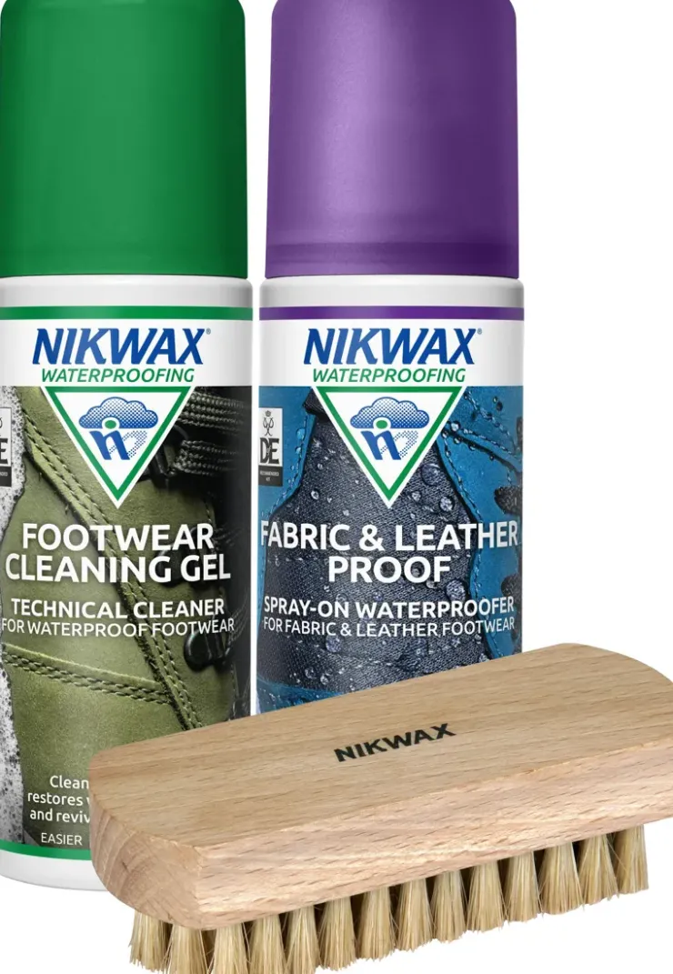Footwear Cleaning & Proofing-Nikwax Fabric and Leather Footwear Care Kit