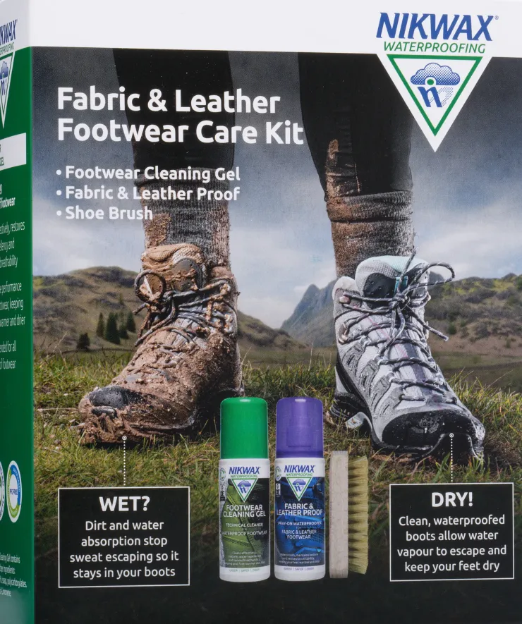 Footwear Cleaning & Proofing-Nikwax Fabric and Leather Footwear Care Kit