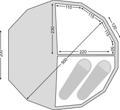 Bedrooms & Inners-Nordisk Asgard 19.6m Inner Cabin Set