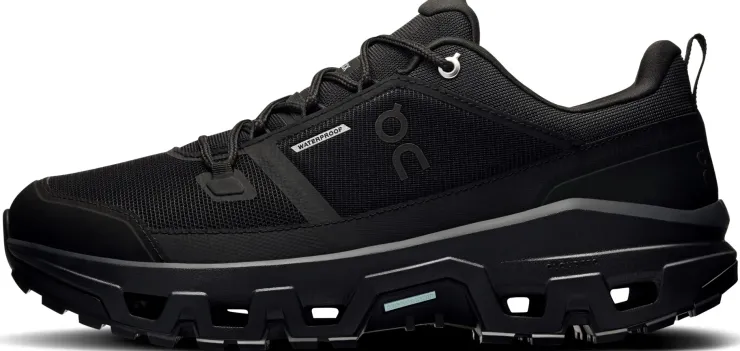 Hiking Shoes & Boots|Walking Shoes-On Mens Cloudrock Low Waterproof Shoes - Black-Black