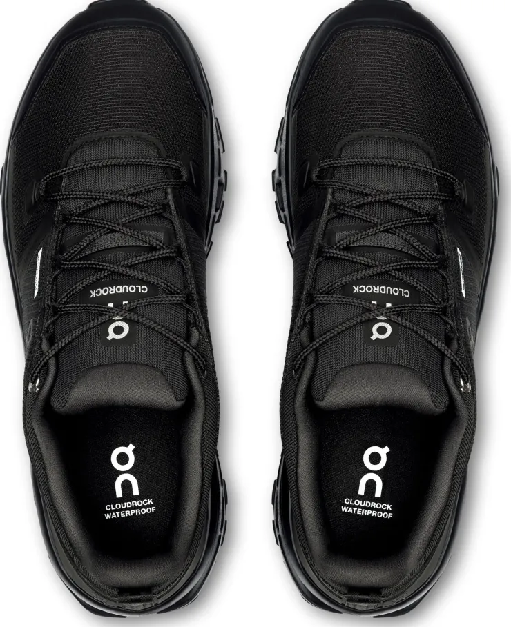 Hiking Shoes & Boots|Walking Shoes-On Mens Cloudrock Low Waterproof Shoes - Black-Black