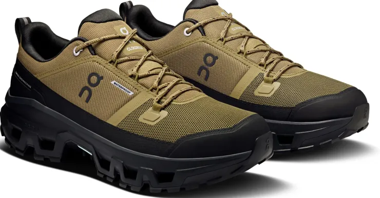 Hiking Shoes & Boots|Walking Shoes-On Mens Cloudrock Low Waterproof Shoes - Hunter-Black
