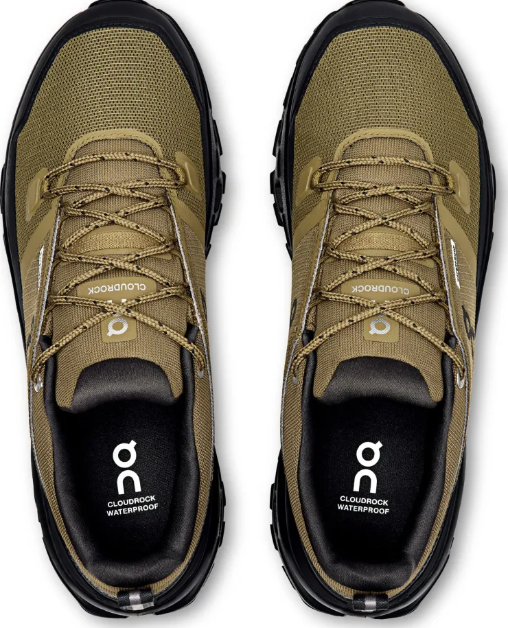 Hiking Shoes & Boots|Walking Shoes-On Mens Cloudrock Low Waterproof Shoes - Hunter-Black