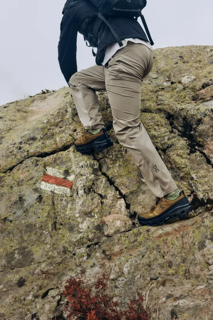 Hiking Shoes & Boots|Walking Shoes-On Mens Cloudrock Low Waterproof Shoes - Hunter-Black