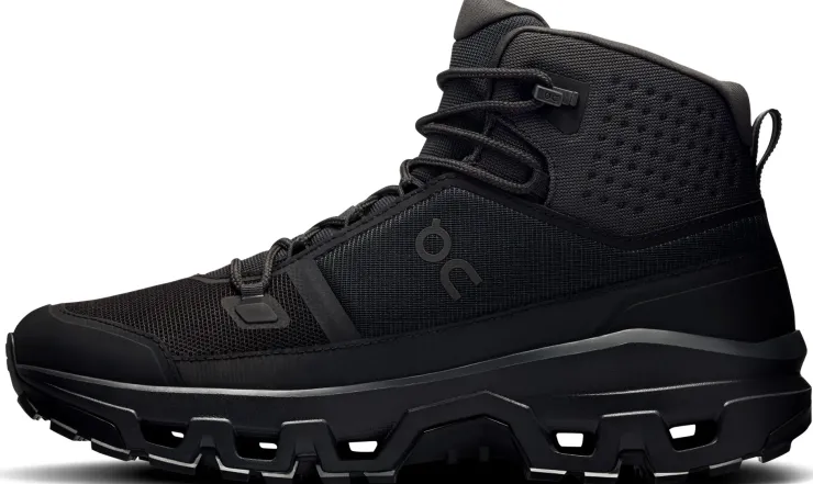 Hiking Shoes & Boots|Walking Shoes-On Mens Cloudrock Mid Waterproof Shoes - Black-Black