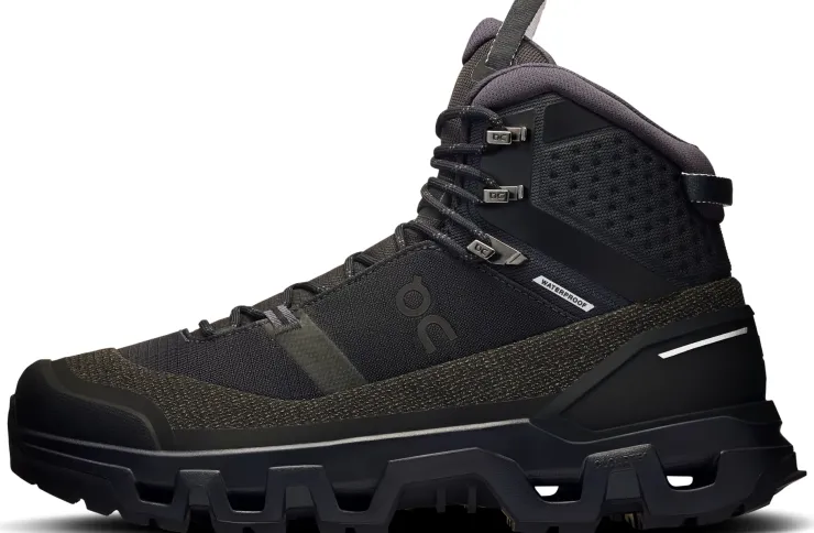 Hiking Shoes & Boots|Mid Height Boots-On Mens Cloudrock Trek Waterproof Shoes - Black-Black
